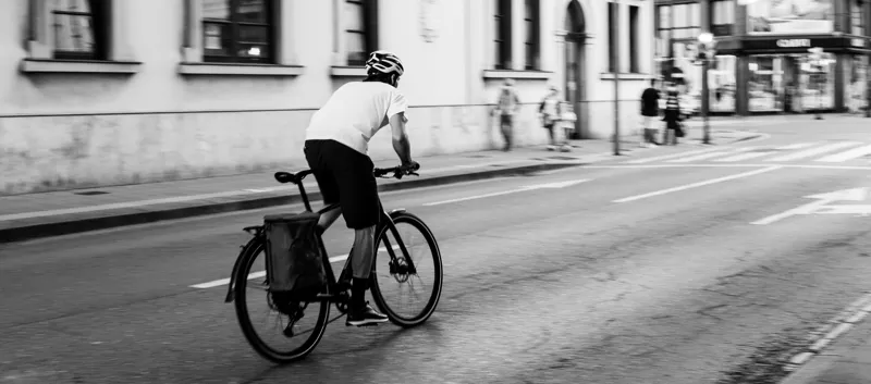 Cyclist Commuting In UK